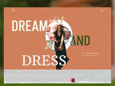 Seamstress website creative design ui web web design