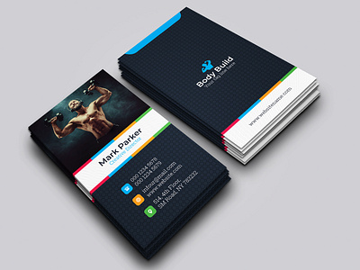 Fitness Business Card branding design graphic design logo minimal