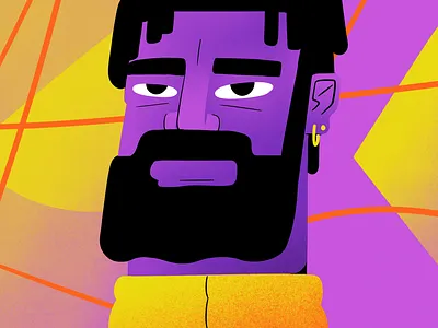 Chillin 2d 2d illustration bright character character design character portrait colour cool design guy illustration male