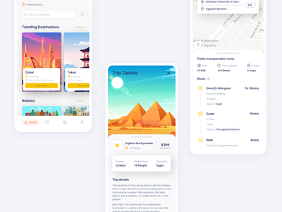 Travelgo - Mobile iOS App application ios travel ui ux