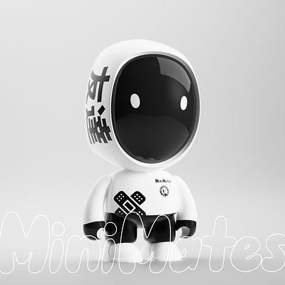 MiniMates 3d clean collectible design figure nft robot shiny tiny toy