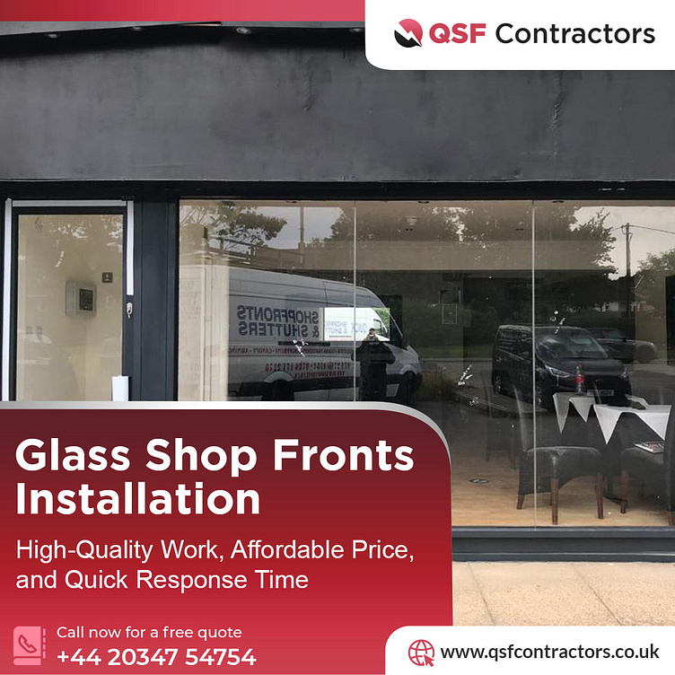 Expert Glass Shopfront Installation for Your Business by QSF