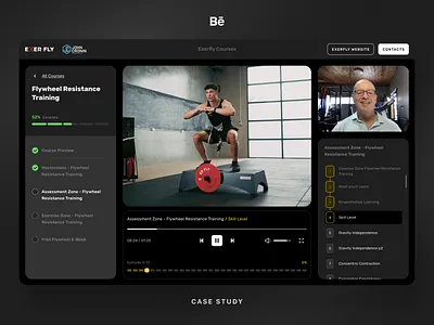 Sports Education App app athlete behance case coach course desktop education exercise exerfly player ui ux video web