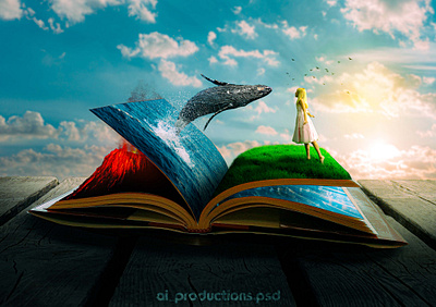 Fantasy Book Photo Manipulation adobe photoshop manipulation photo manipulation photoshop