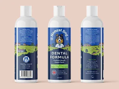 Branding for pet care company care dental design dog drawing farm graphic design hand drawn illustration label logo pet vintage