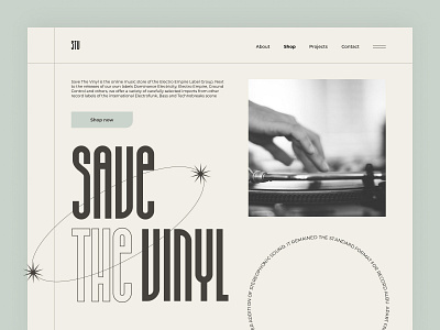 Save Vinyl graphic design magazine soft ui vinyl webdesign