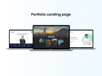 Portfolio Landing page branding clean design figmadesign graphic design landing personal portfolio ui ux web
