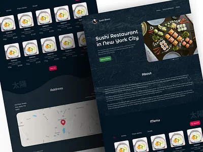 Food landing page design figma food japan japanese food landing page restaurant sushi ui ux