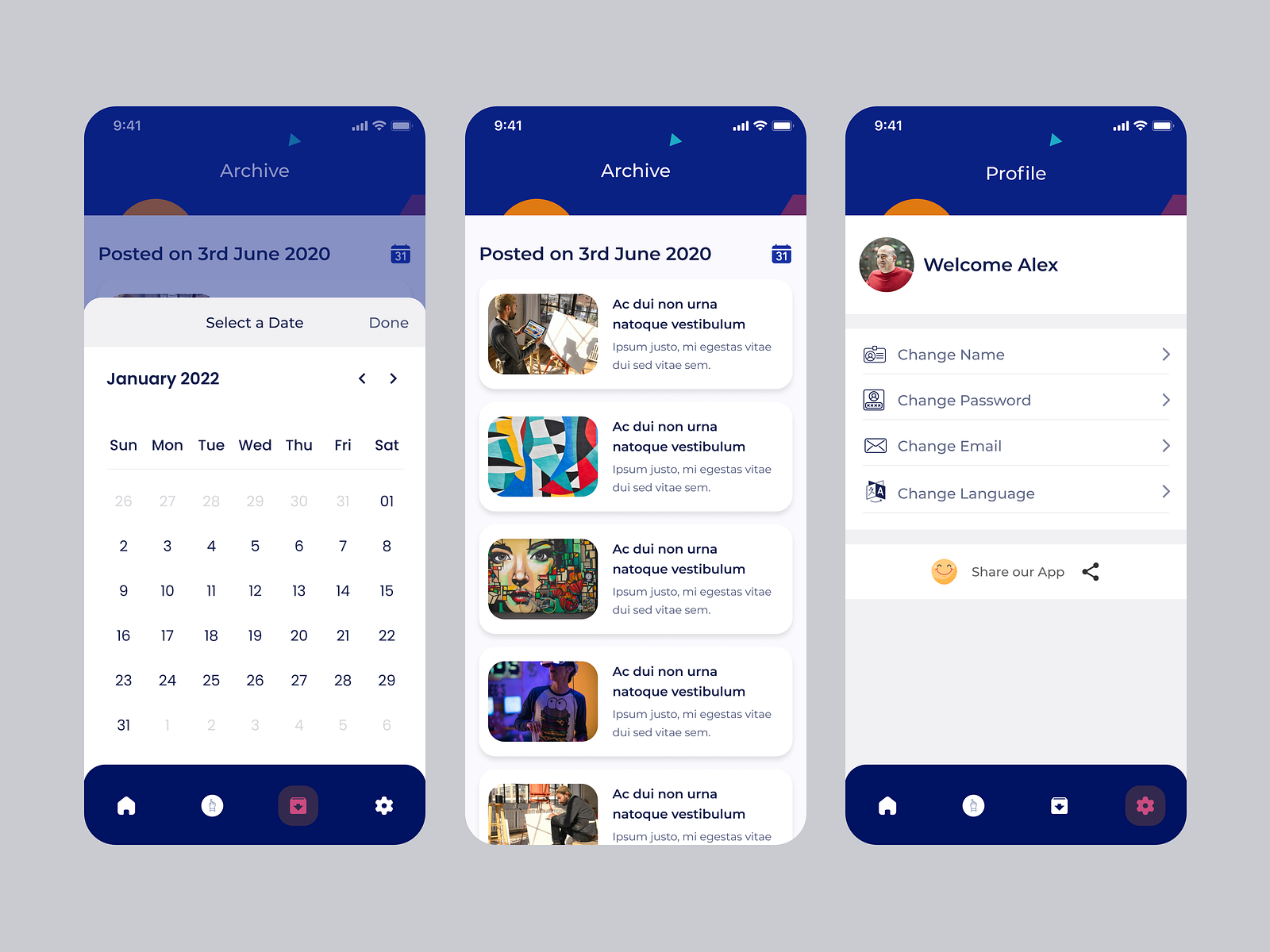 Blog Reading App by Syed Raju on Dribbble
