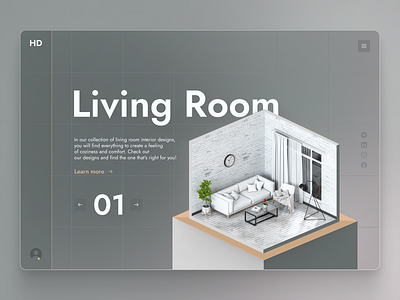 HD studio. Home design website concept 2d 3d art branding challenge daily design digital dribble graphicdesign ui ux uxui website