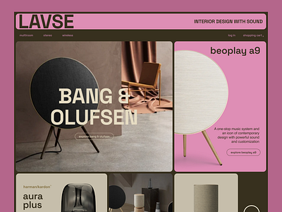 LAVSE a store with a sound system branding color design ecommerce logo page shop soundsystem store ui web webdesign