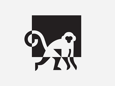 MONKEY banana branding design icon identity illustration jungle logo marks monkey symbol tree ui vector