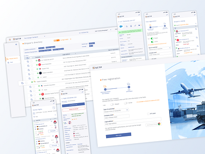 Transport logistics platform branding desktop logistic logo mobile app platform tables transport logistics platform ui ux website design