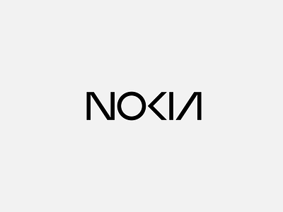 Nokia branding corporate design geometric logo minimal nokia rebranding sharp symbol typography wordmark