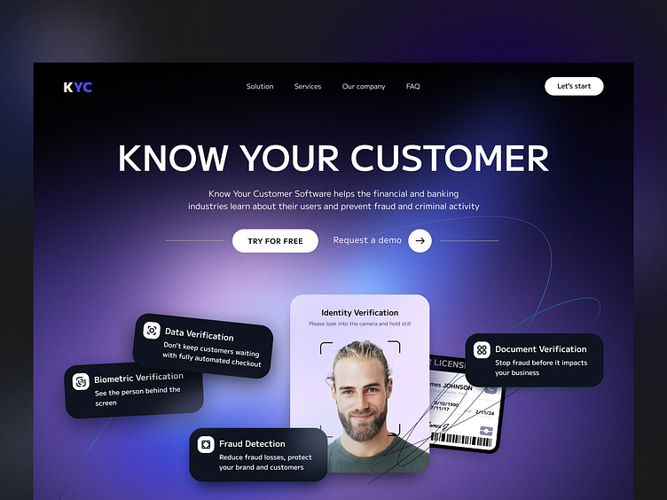 Anfido - KYC Platform by Arounda Product & UI/UX for Arounda: UX/UI ...