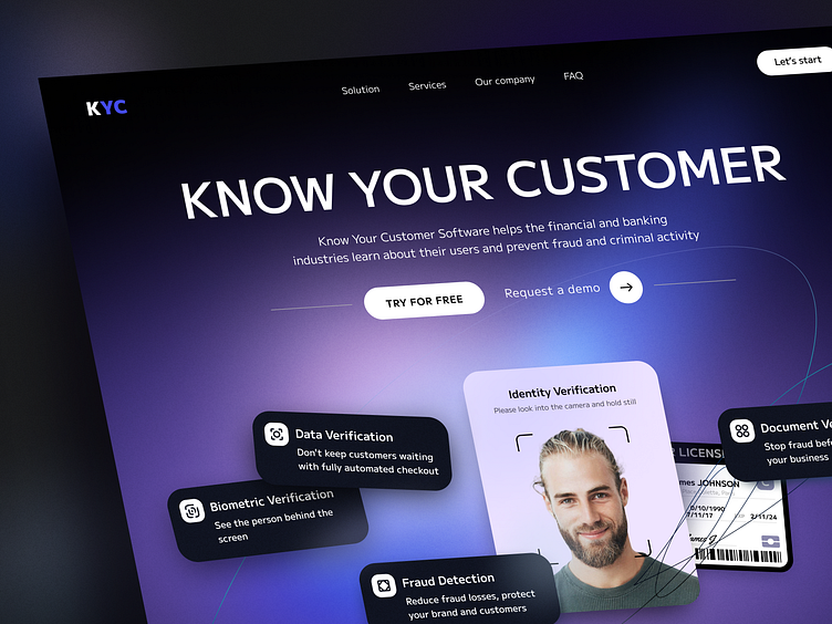 Anfido - KYC Platform by Arounda Product & UI/UX for Arounda: UX/UI ...