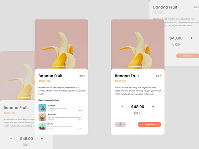 UI Desain Fruit Store branding graphic design ui