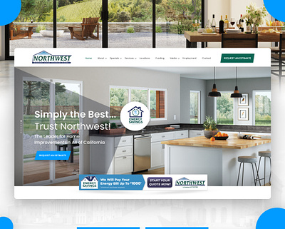 Interior decoration website branding design landingpage photoshop web web design