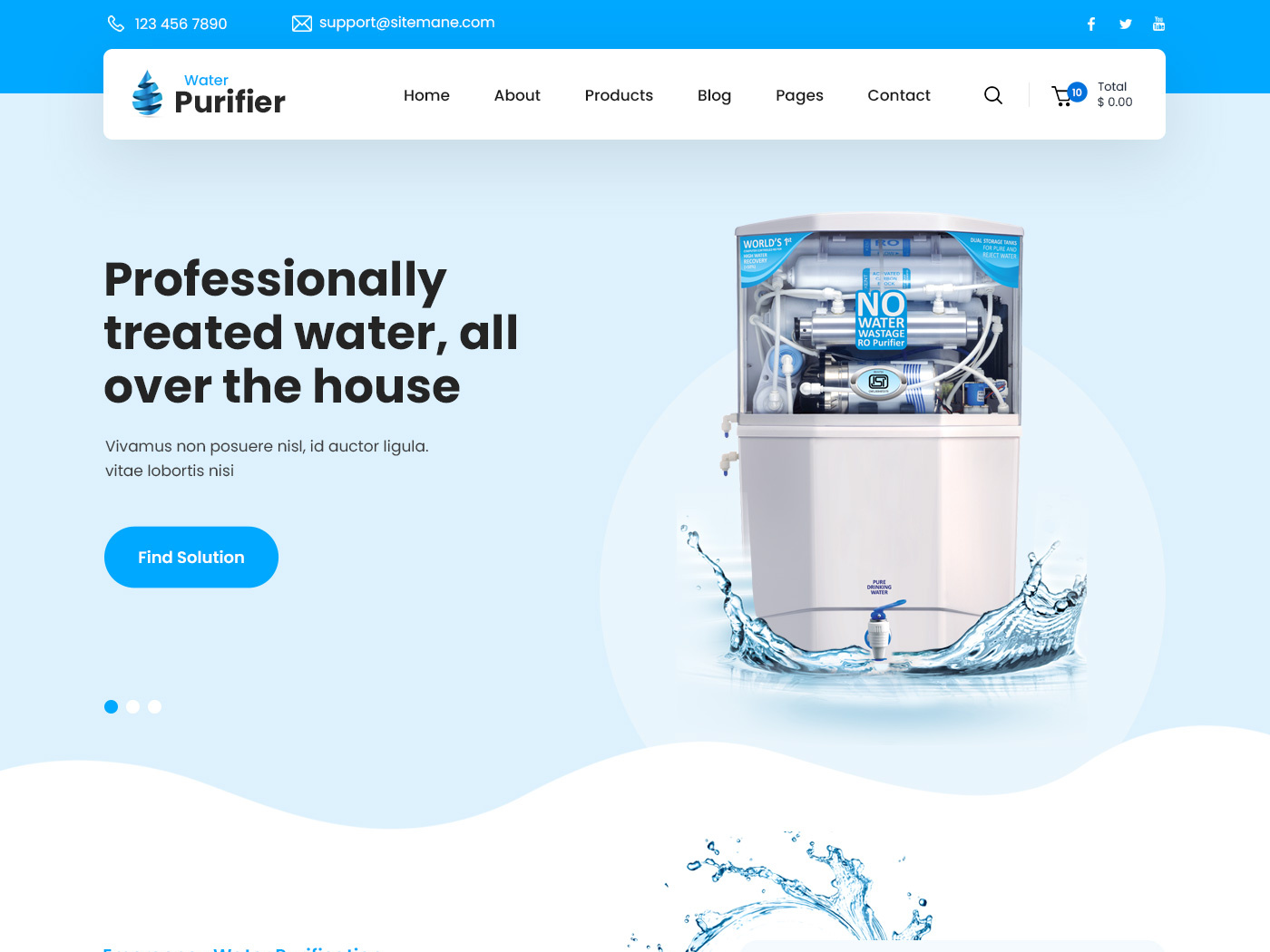 water-purifier-wordpress-theme-by-skt-themes-on-dribbble