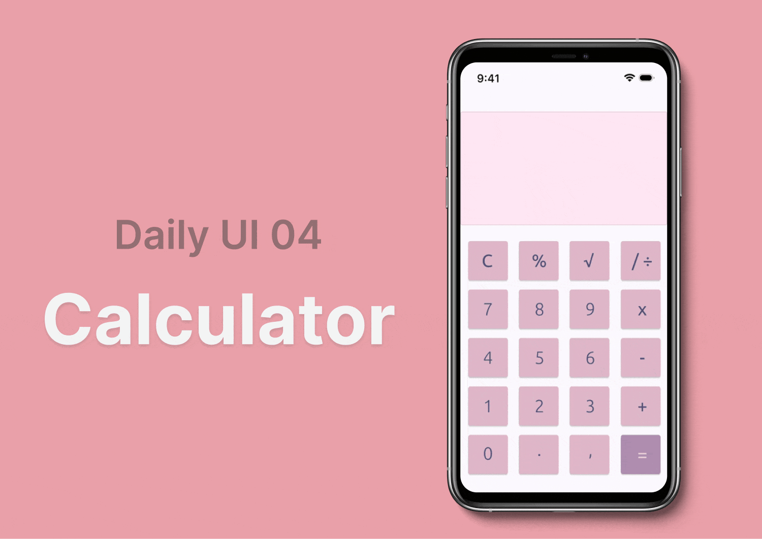 Daily UI 04: Calculator calculator dailyui dailyui04 ui userinterface