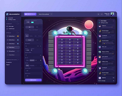 SOLANASHUFFLE: Towers game 2d animation betting casino crypto dashboard gambling game game interface illustration jackpot mines motion graphics nft p2e product design towers uiux web design web3
