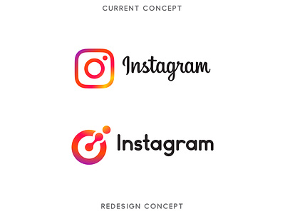 Instagram Logo - Redesign best logo branding concept creative gradient instagram logo insta logo instagram instagram redesign lettering logo logo mark logo redesign minimal minimal logo ideas simple
