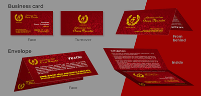Business card and envelope design graphic design mobile design print typography