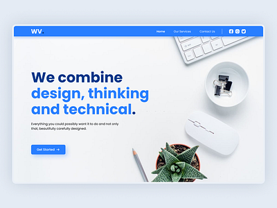 Creative Agency Landing Page Website agency animation company creative creative agency design design agency digital agency hero hero section home page minimal minimalist modern porfolio ui ux web design