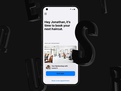 SQUIRE - Android Booking App 3d android animation app application barber barber shop book booking design experience flow motion order shop smooth ui ux video