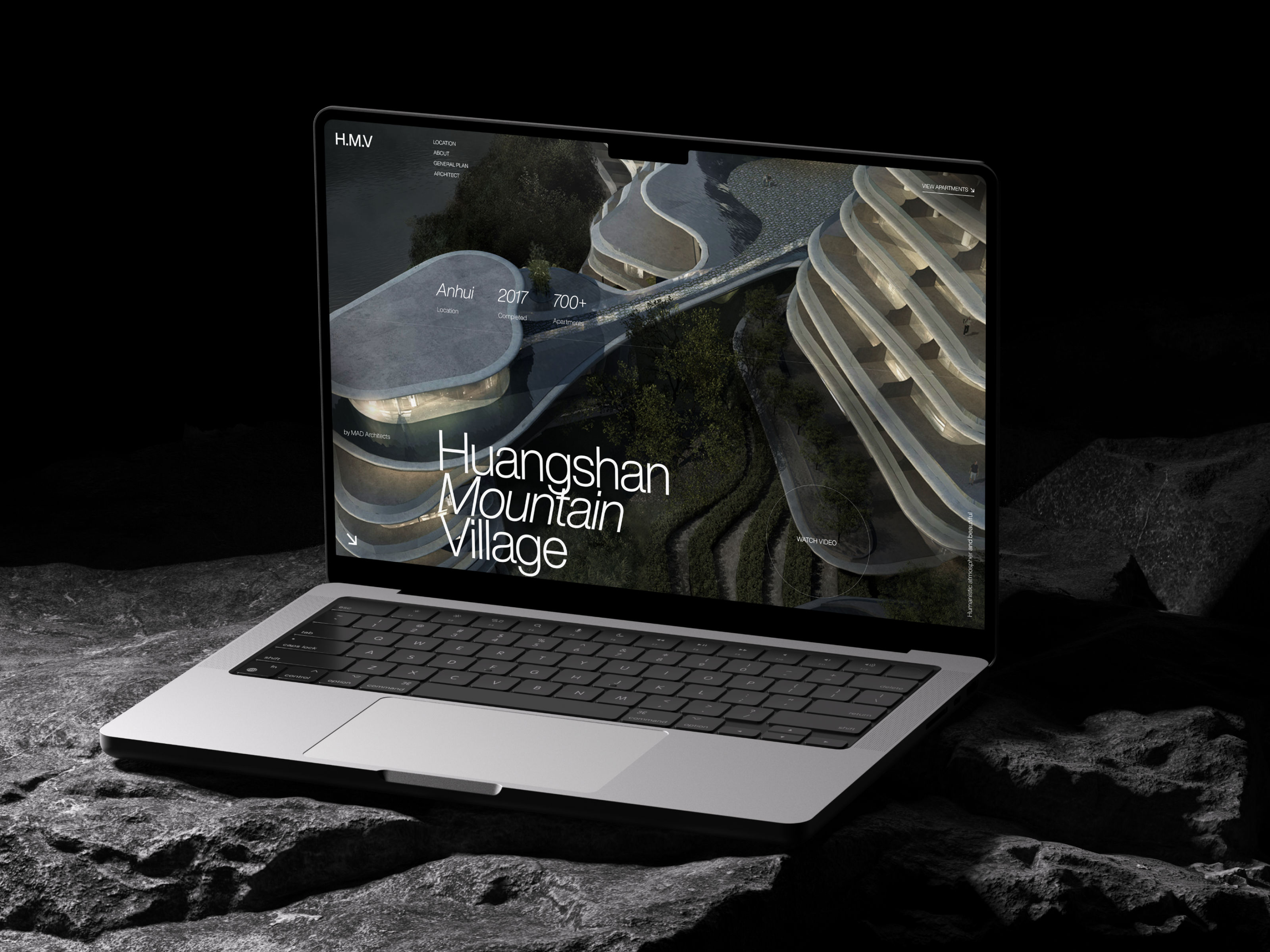 Landing page for a premium residential complex animation branding design graphic design illustration landing marketing minimalism premium residential ui uiux web