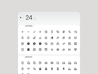 Icon Layout · Library Showcase autolayout gradient icons inner shadow layout showcase ui