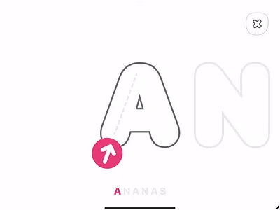 Letters and words - Educational App adobe xd animation app autism child childhood education educational figma game kids learning letter mobile play prototype school study tablet word