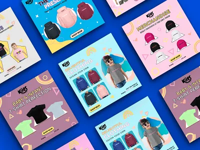 Kid's Shop Social Media Post Design clothing