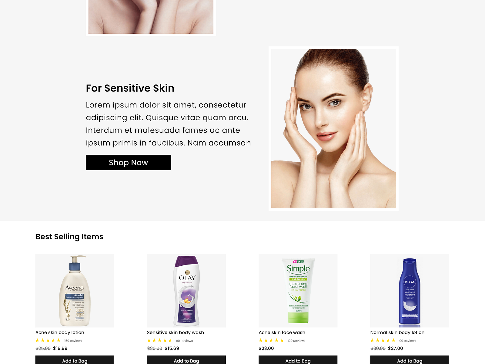 ~ earthly ~ skin care website by Ishani Dias on Dribbble