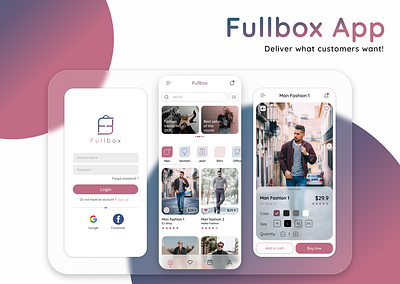 Fullbox App [Case Study] fashion landing page logo ui uiux
