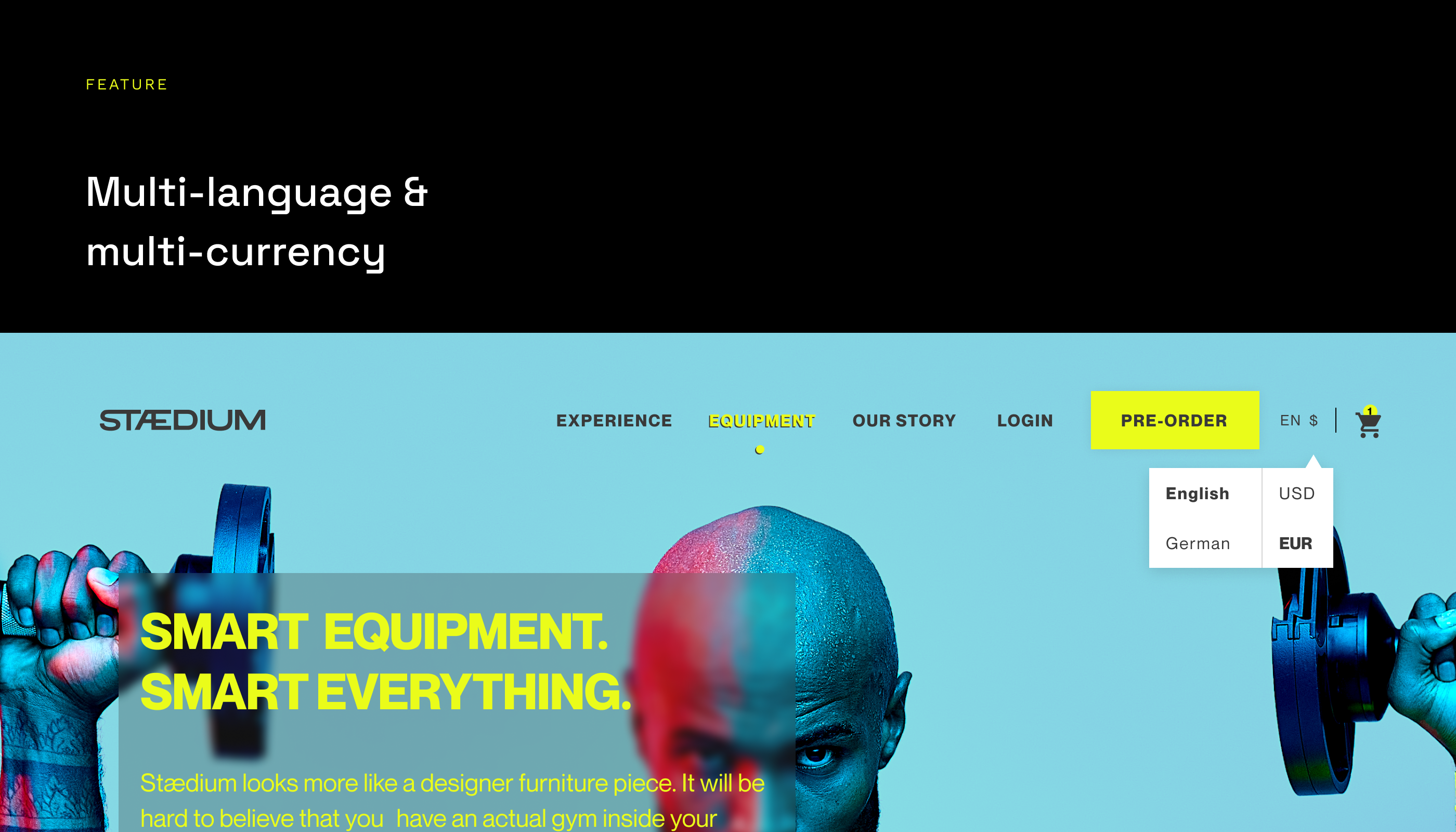 Freeletics store: ecommerce, shopify, ui/ux, design