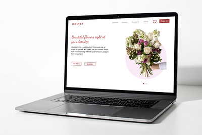 Landing page for a flower shop 003 dailyui dailyuichallenge flower flowershop onlineshop ui uidesign webdesign