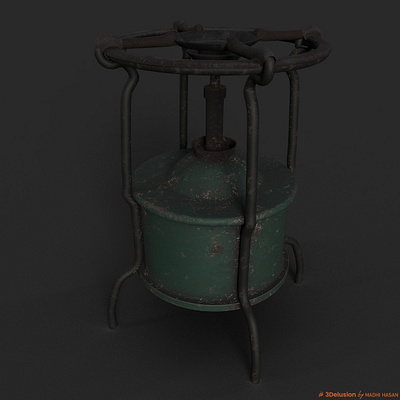 Kerosene Stove 3D model 3d 3d art 3d modeling cgi design maya product modeling substance 3d painter