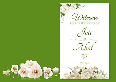 Wedding Welcome Note Design with Figma design figma design illustration ui ui ux design ux wedding card wedding design wedding note design