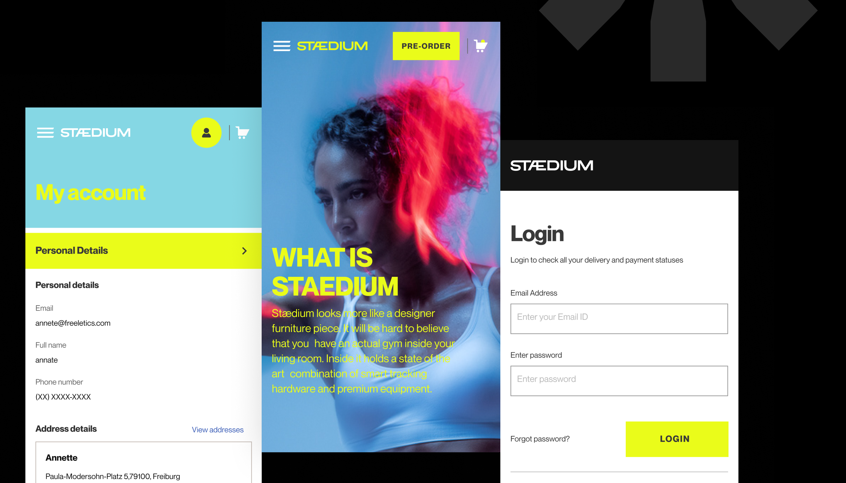 Freeletics store: responsive ui, ux, design, shopify animation graphic design motion graphics shopify uiux