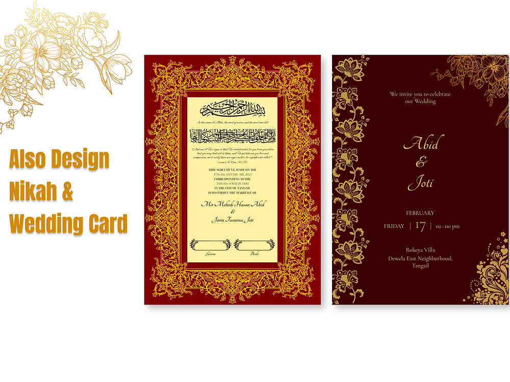 Nikah Nama designs themes templates and downloadable graphic elements