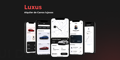 LUXUS app graphic design ui ux