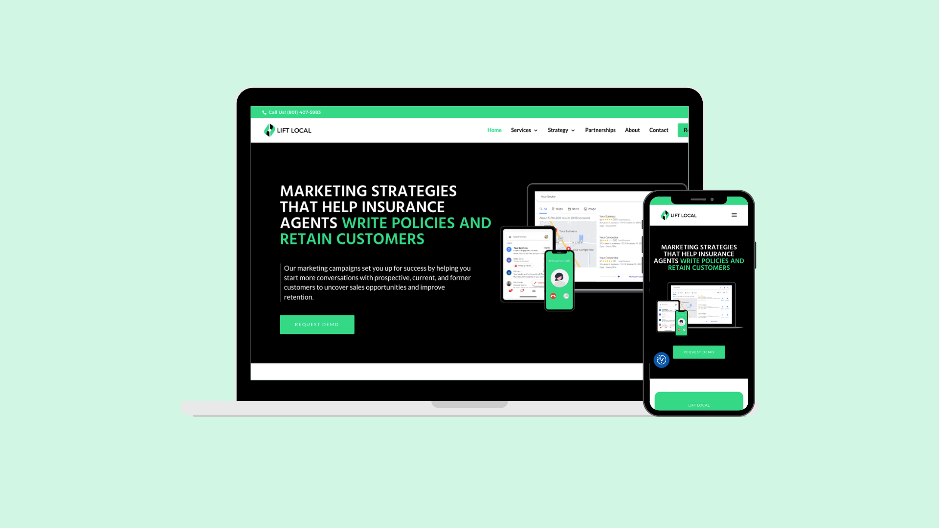 LIFT LOCAL design ui ux website