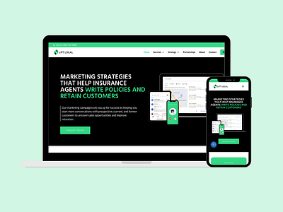 LIFT LOCAL design ui ux website