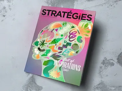 Stratégie Magazine. art direction buzz conceptual creativity editorial graphic design human idea illustration inspiration print