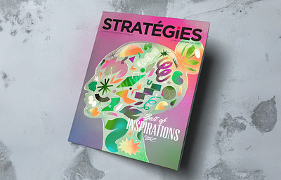 Stratégie Magazine. art direction buzz conceptual creativity editorial graphic design human idea illustration inspiration print