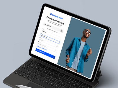 Sign Up Page Design create account daily ui daily ui 001 design designerzafor figma design login product branding register sign in sign up typography ui ui design user interface ux web ui website design
