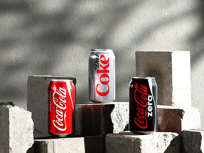 Coke Can Product Render 3d cinema4d coca cola gobos octane texture