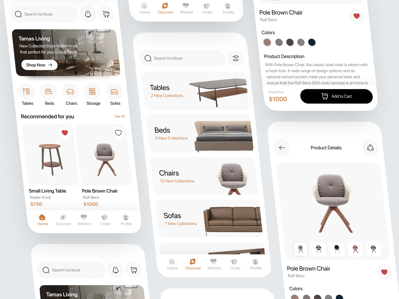 Furniture Store Mobile App by F. Ferina Chung for Caraka on Dribbble