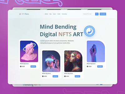 Creative Art - NFT Marketplace blockchain branding crypto art crypto wallet cryptoart label nft marketplace landing page marketplace minimalist modern proffesional motion graphics nft crypto nft marketplace nft website design nftmarketplace nfts ui ui design web design